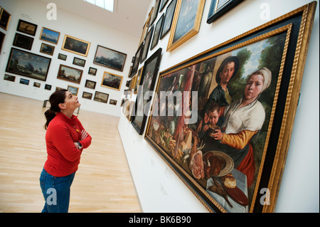 Galleria di pittura a Statens Museum Kunst o il Museo Reale di Belle Arti di Copenhagen DANIMARCA Foto Stock