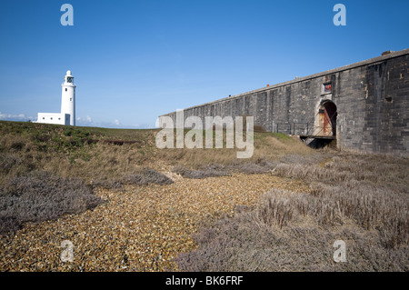 Hurst castello vicino Milford on Sea, Hampshire, Inghilterra, Regno Unito Foto Stock