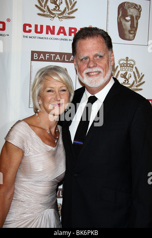 HELEN MIRREN & TAYLOR HACKFORD 16TH Annuale BAFTA/LA CUNARD BRITANNIA AWARDS CENTURY CITY LOS ANGELES STATI UNITI D'AMERICA 01 Novembre 2007 Foto Stock