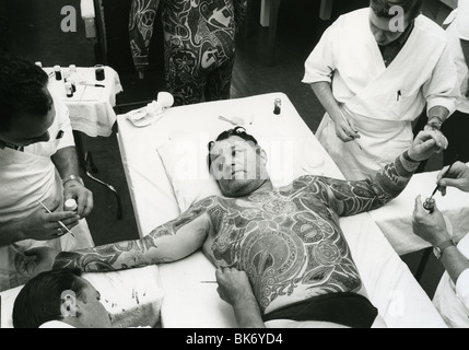 ROD STEIGER nel trucco per 1969 Warner film l'uomo illustrato Foto Stock