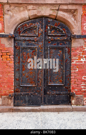 Porta al cortile di San Patrizio vecchia cattedrale in Nolita, Manhattan New York City Foto Stock