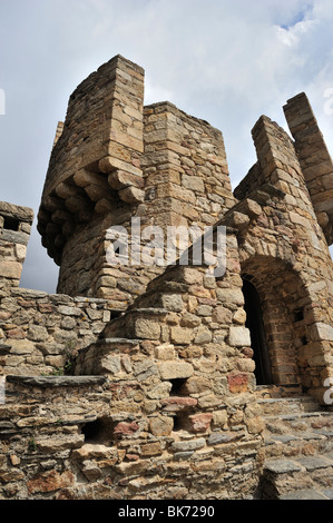 Castello di Recasens, La Jonquera, Alt Empordà, Girona, Spagna Foto Stock