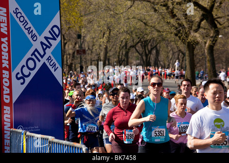 Scozia 10k gara di Central Park di New York City Foto Stock