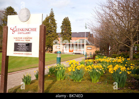 Ingresso al whisky Glenkinchie Distillery Lothian in Scozia Foto Stock