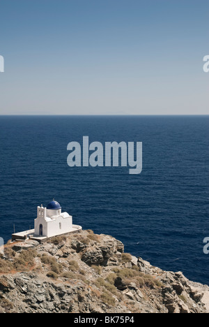 Cappella dell' EPTA Martyres, Sifnos Island, Grecia Foto Stock