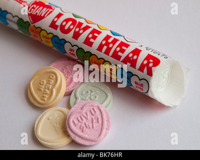 Close up di amore cuore dolci Foto Stock