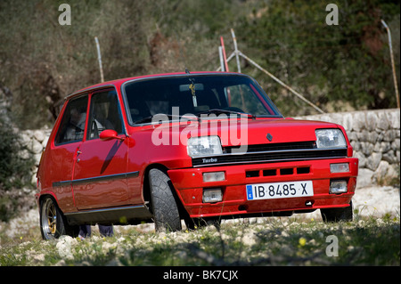 Red Renault 5 Turbo Copa (gordini) car Foto Stock