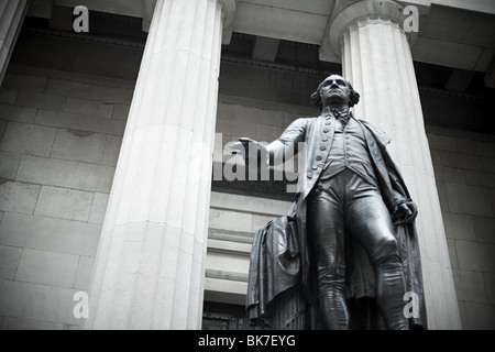 George Washington statua Foto Stock