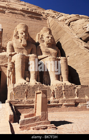 Abu Simbel tempio egitto Foto Stock