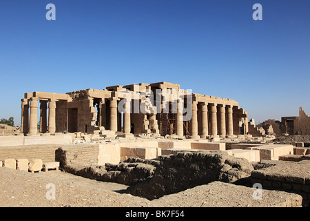 Ramesseum tempio egitto Foto Stock