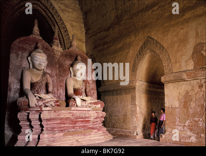 Interno, Dhammayangyi tempio, Bagan (pagano), Myanmar (Birmania), Asia Foto Stock