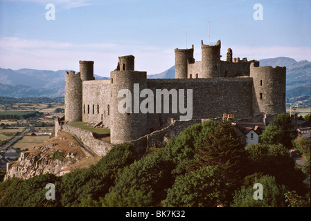 Harlech Castle, Sito Patrimonio Mondiale dell'UNESCO, Gwynedd, Wales, Regno Unito, Europa Foto Stock