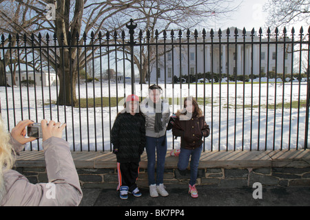 Washington DC Washingto, D.C., 1600 Pennsylvania Avenue, la Casa Bianca, presidente, residenti, casa, casa case case casa case residenza, residenza, pres Foto Stock