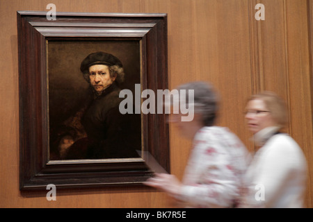 Washington DC Washingto,D.C.,National Gallery of Art,West building,museo,mostra collezione,pittura ad olio,Rembrandt van Rijn,artista,olandese,S. Foto Stock