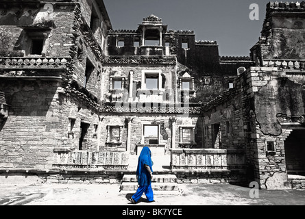 All'interno del Chittorgarh fort aera in Rajasthan in India Foto Stock