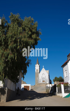 Chiesa luterana, Diamond Mountain, Luderitz, Namibia Foto Stock