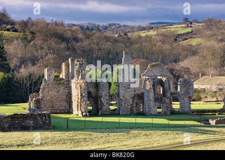 Easby Abbey vicino a Richmond, North Yorkshire, Regno Unito Foto Stock
