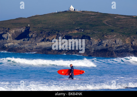 Newquay, Fistral Beach Surf Foto Stock