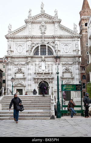 Chiesa di San Moisè (Chiesa di San Moisè) a Venezia, Italia Foto Stock