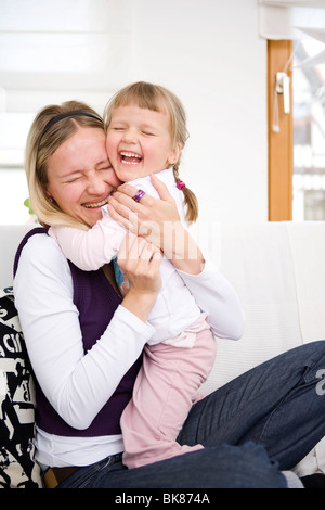 Madre e figlia Foto Stock