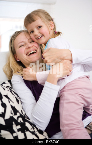 Madre e figlia Foto Stock