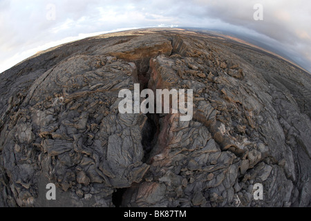 Deserto di lava vicino Waikoloa sulla Big Island, Hawaii, STATI UNITI D'AMERICA Foto Stock