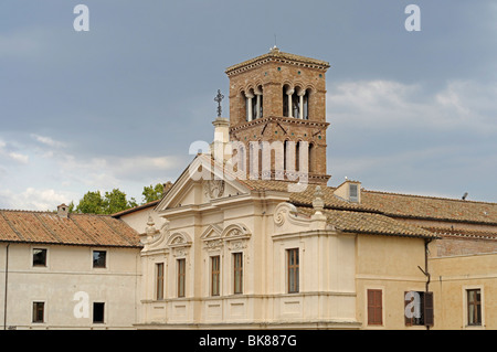 Isola Tiberina, Roma, Lazio, l'Italia, Europa Foto Stock