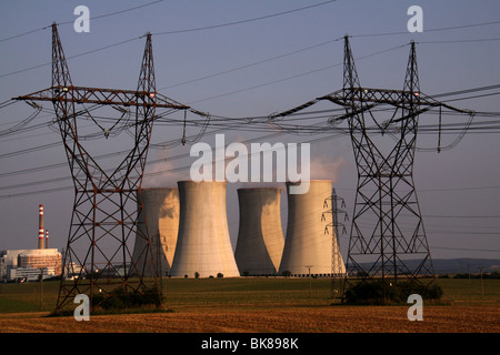 Dukovany centrale nucleare del Gruppo CEZ, Sud Moravia Repubblica Ceca, Europa Foto Stock