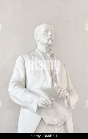 T.G.Masaryk - statua, Palazzo Nuovo, il Castello di Praga, Repubblica Ceca Foto Stock