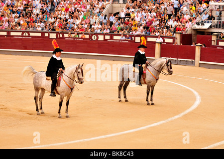 Entrata dei toreri, paseíllo, in Arena Las Ventas di Madrid, Spagna, Penisola Iberica, Europa Foto Stock