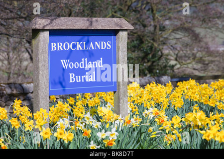 Bosco Brocklands luogo di sepoltura a Wigglesworth, Lancashire, Regno Unito Foto Stock