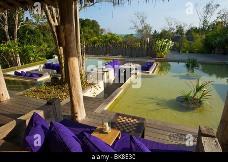 Hotel di lusso, Evason Six Senses Hideaway, Yao Noi isola vicino all'Isola di Phuket, Phang Nga Bay, Thailandia, Asia Foto Stock