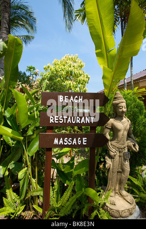 Guidepost, Ko Samui, Tailandia, Asia Foto Stock