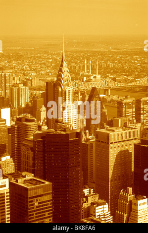 Vista di New York, alla fine degli anni sessanta, New York, Stati Uniti d'America Foto Stock