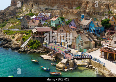 Popeye village a Malta, Europa Foto Stock