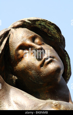 Statue dal celebre scultore Vittoriano Alfred Drury in stile art nouveau bronzi Foto Stock