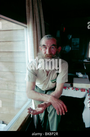 Ross Peyton, outfitter, pesca e caccia guida fotografato in Peyton Lodge, Pangnirtung, Isola Baffin, Nunavut, Canada Foto Stock