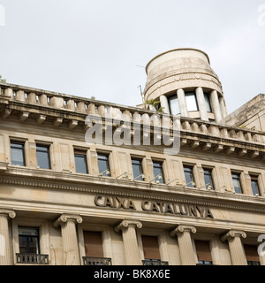 Caixa Catalunya uffici/ Banca a Barcellona , Spagna Foto Stock