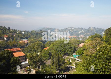 Vista di Kandy, Kandy, Sri Lanka Foto Stock