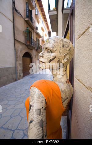 Visualizzare manichino nella storica città di Palma di Maiorca, Maiorca, isole Baleari, Spagna, Europa Foto Stock