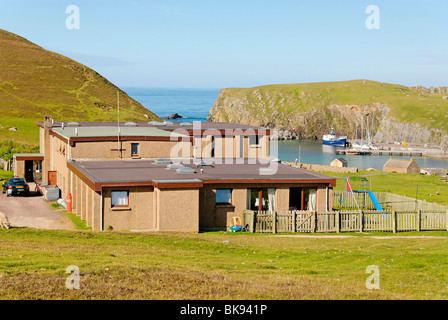 Fair Isle osservatorio ornitologico, FIBO, Fair Isle, Shetland Scozia, Regno Unito, Europa Foto Stock