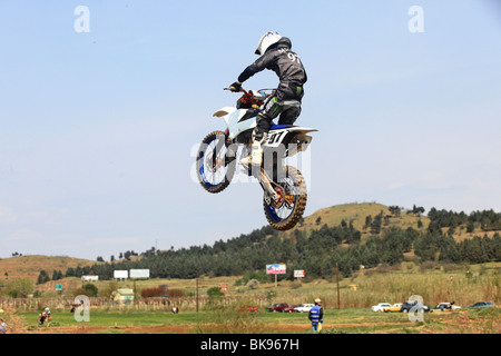 Gara di motocross, est campionato europeo 2010 Foto Stock