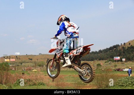 Gara di motocross, est campionato europeo 2010 Foto Stock