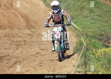 Gara di motocross, est campionato europeo 2010 Foto Stock