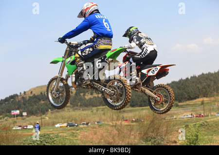 Gara di motocross, est campionato europeo 2010 Foto Stock