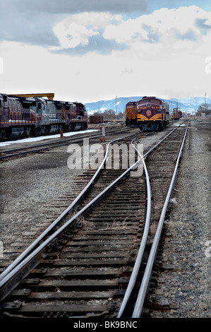 Vecchio Denver Rio Grande Western railroad locomotiva diesel Foto Stock