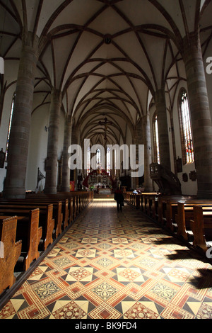 Duomo di merano, vista interna, Italia Foto Stock