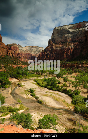 Vista panoramica sulla Emerald Pools Sito nel Parco Nazionale di Zion, Utah, Stati Uniti d'America Foto Stock