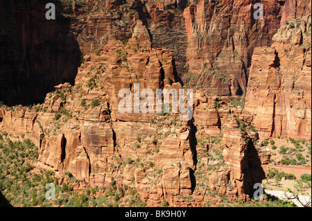 Vista panoramica sul Parco Nazionale di Zion, Utah, Stati Uniti d'America Foto Stock