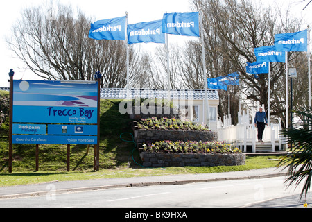 Trecco Bay Holiday Parc a Trecco Bay Porthcawl. Parco Vacanze Dean - caravan park Foto Stock